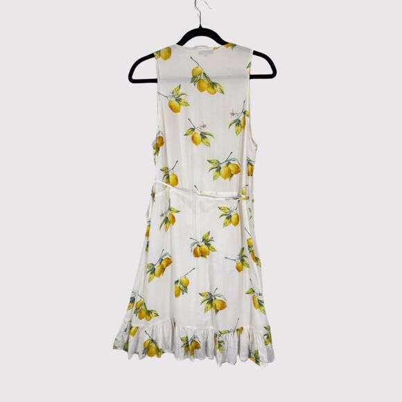 Rails Womens Dress White Lemon Madison Wrap V Neck Tank Sleeveless A Line Small - Picture 3 of 13
